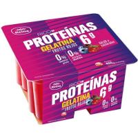 Gelatina de frutos rojos REINA, pack 4x100 g