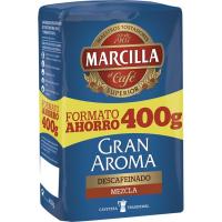 Café molido descafeinado mezcla MARCILLA, paquete 400 g