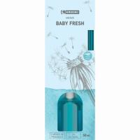 Ambientador varitas perfumadas olor bebé EROSKI, pack 50 ml