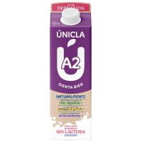 Leche desnatada sin lactosa ÚNICLA, brik 1 litro