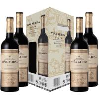 Vino Tinto Reserva VIÑA ALBINA, pack 4x75 cl