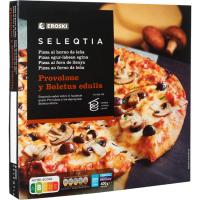 Pizza provolone-boletus Eroski SELEQTIA, 1 unid., 400 g