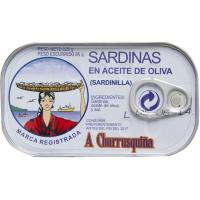 Sardinilla en aceite de oliva CHURRUSQUIÑA, lata 125 g