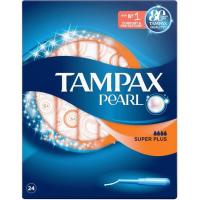 Tampón superplus TAMPAX PEARL, caja 24 uds