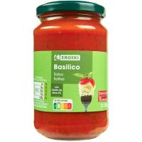 Salsa basilico EROSKI, frasco 350 g