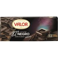 Chocolate negro 82% VALOR, tableta 170 g