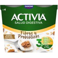 Activia de avena-nueces DANONE, pack 4x115 g