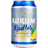 Cerveza 0,0% AURUM Radler, lata 33 cl