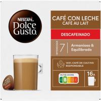 Café con leche descafeinado DOLCE GUSTO, caja 16 monodosis