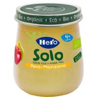 Potito ecológico de pera-manzana HERO Baby, tarro 120 g