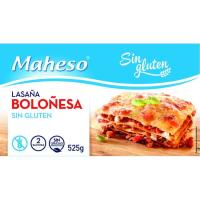Lasaña de carne sin gluten MAHESO, caja 525 g