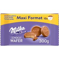 Galleta de chocolate con leche MILKA CHOCOWAFER, caja 300 g