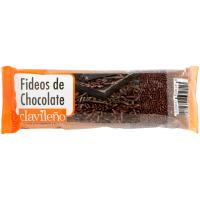 Fideos de chocolate negro CLAVILEÑO, paquete 100 g