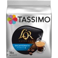 Café expresso Descafeinado TASSIMO, paquete 16 uds