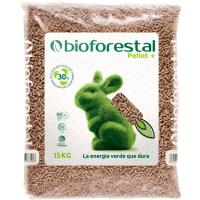 Pellet de madera BIOFORESTAL, saco 15 kg