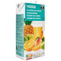 Cocktail de frutas EROSKI, brik 1 litro