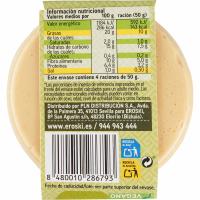 Hummus con aceite de oliva EROSKI, tarrina 200 g
