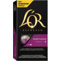 Café sontuoso compatible Nespresso L'OR, caja 10 uds