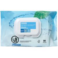 Papel higiénico húmedo biodegradable EROSKI, paquete 80 unid.