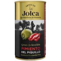 Aceitunas rellenas de pimiento del piquillo JOLCA, lata 150 g