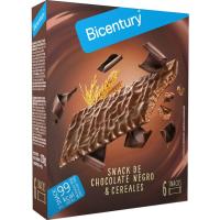 Barrita de chocolate negro BICENTURY, caja 120 g