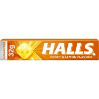 Caramelo de miel con limón sin azúcar Lc HALLS, paquete 32 g