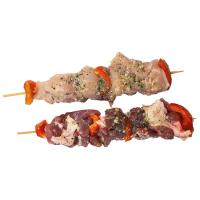 Brochetas adobadas cerdo E.P., al peso, compra mínima 250 g