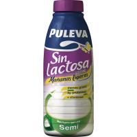 Leche semi sin lactosa PULEVA M. ligeras, botella 1 litro