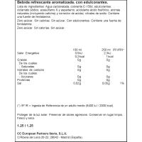 Refresco de cola COCA COLA Zero, botella 1,25 litros