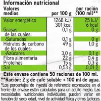 Café soluble clásico EROSKI, frasco 100 g