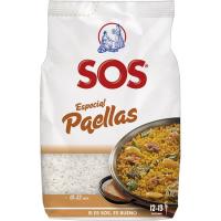 Arroz especial para paella SOS, paquete 1 kg