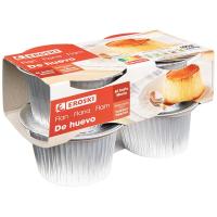 Flan de huevo EROSKI, pack 4x100 g