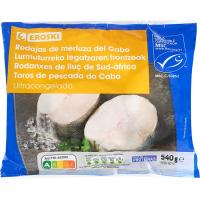 Rodajas de merluza EROSKI, bolsa 540 g