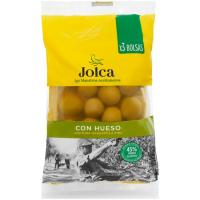 Aceituna con hueso JOLCA, pack 3x65 g