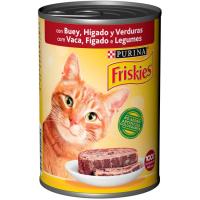 Alimento de hígado-buey y verdura para gato FRISKIES, lata 400 g