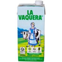Leche semidesnatada  LA VAQUERA, brik 1 litro