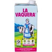 Leche desnatada LA VAQUERA, brik 1 litro