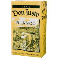 Vino Blanco DON JUSTO, brik 1 litro