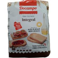 Ppan tostado integral DOCAMPO, paquete 270 g