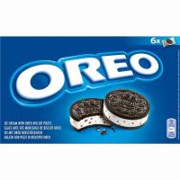 Helado mini sandwich OREO, 6 uds., caja 198 g