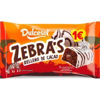 Bombon zebra DULCESOL, paquete 120 g