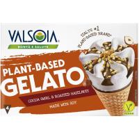 Conos de helados de soja de vainilla VALSOIA, caja 300 g