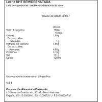 Leche semidesnatada ASTURIANA, botella 1,5 litros