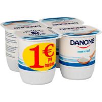 Yogur natural DANONE, pack 4x120 g