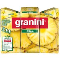 Néctar de piña GRANINI, pack 3x20 cl