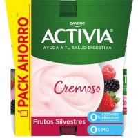 Bifi Activia 0% frutos silvestres DANONE, pack 8x120 g