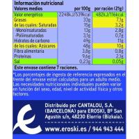 Chocolate con leche y almendras EROSKI, tableta 150 g