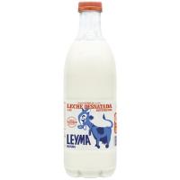 Leche desnatada pasterizada LEYMA, botella 1,5 litros