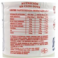 Leche desnatada pasterizada LEYMA, botella 1,5 litros