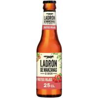 Cider sabor frutos rojos LADRÓN DE MANZANAS, botellín 25 cl